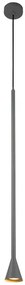 Szara długa lampa wisząca tuba - 4X V055 A7-W79