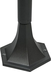 Klasyczna lampa stojąca zewnętrzna czarna 170 cm IP44 - New Orleans 1