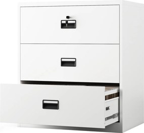 Szafka metalowa na kartoteki 90x60x102 cm Sara XL V3, kolor biały