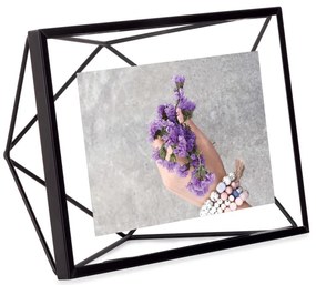 Czarna metalowa ramka stojąca/ścienna 20x15 cm Prisma – Umbra