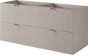 Meble łazienkowe, Kaszmir, 120 x 57 x 46 cm, złote uchwyty