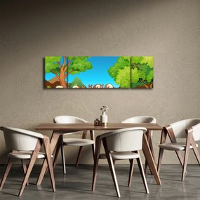 Obraz - Wesołe wiewiórki (170x50 cm)