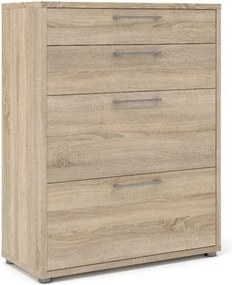 Niski regał biurowy Prima dąb sonoma