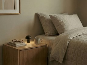 LED lampa stołowa FUNGHI 11,2 cm, czarna