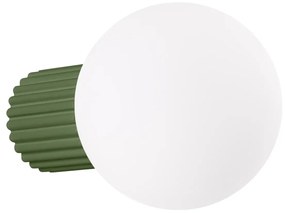Kinkiet HALO zielony oliwkowy IP44 ryflowany SOLLUX  LIGHTING