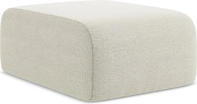 Pufa - z tkaniny bouclé - piaskowy - LANI