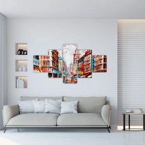 Obraz - Hong Kong, obraz olejny (125x70 cm)