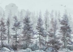 Obraz - Pine forest II, aquarel (70x50 cm)