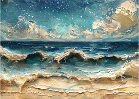 Obraz - Malowanie morza (70x50 cm)