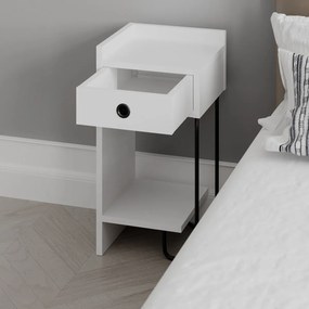 Stolik nocny Sirius Left White 2