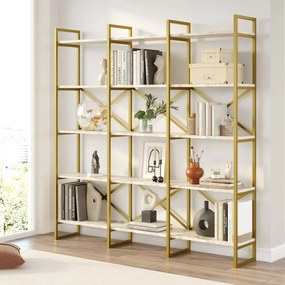 Regał Vento Triple Marble and Gold, L