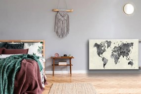 Mata z nadrukiem na kaloryfer Mapa starego świata