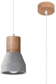 Szara lampa wisząca ø 12 cm Valentina – Nice Lamps