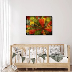 Obraz na szkle abstrakcji geometrycznej (70x50 cm)