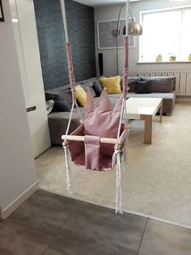 Różowa huśtawka dla dziewczynki N8-G14