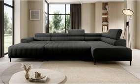 Narożnik CALDO XL Prawostronny z funkcją spania wolnostojąca w tkaninie RUN AGAIN 92 WERSAL