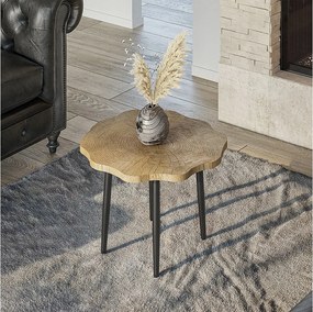 Stolik kawowy dąb 60x60x2.5 ringo