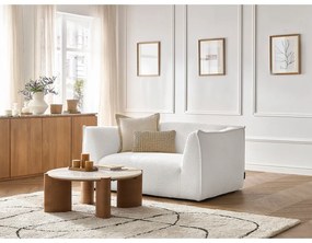 Biała sofa z materiału bouclé 170 cm Giorgia – Bobochic Paris