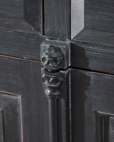 Komoda  240x48x94 old black &amp; natural