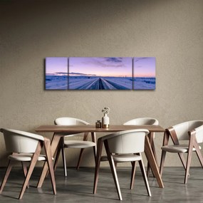 Obraz drogi zimą (170x50 cm)