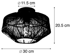 Nowoczesna lampa sufitowa mosiądz 30 cm - Bolti Nowoczesny Oswietlenie wewnetrzne