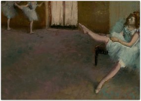 Obraz na szkle - Edgar Degas, Before the Ballet, reprodukcje (70x50 cm)