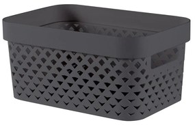 Ciemnoszary plastikowy pojemnik 26x17,5x12 cm Pure – Curver
