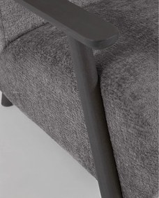 Szary fotel Meghan − Kave Home