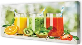 Obraz canvas na ścianę Owocowy Duet Truskawki I Kiwi