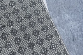 Szary dywan dziecięcy z drogą i misiami P8-A25