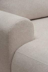 Narożnik Lotulis Mini z funkcją spania lewostronny - kremowa dzianina hydrofobowa Blur 01