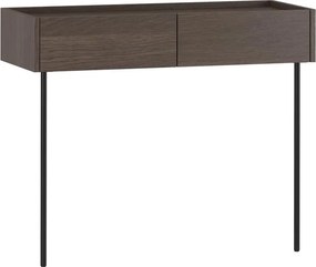 Konsola Dunari 100 cm z szufladami i metalowymi nogami - dąb dunin