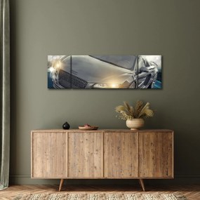 Obraz samochodu Audi - szary (170x50 cm)