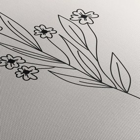 Obraz - Meadow Flower N⁰1 (z zegarem) (90x30 cm)