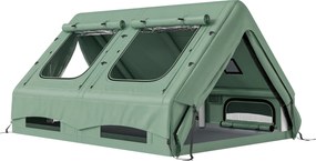 Outsunny Nadmuchiwany Namiot 8-10 Osób Szybki Montaż 4-Sezonowy Wodoodporny Odporny na Zarysowania z Otworem na Piecyk i Świetlikami | Aosom PL