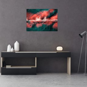 Obraz - Wybuch nafty (70x50 cm)