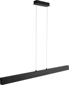 Lampa wisząca czarna z diodą LED z 3-stopniową regulacją jasności 2700–4000 K z przełącznikiem DIP – Keane