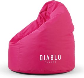 Dziecięca pufa gamingowa z granulatem Diablo Chairs, różowa
