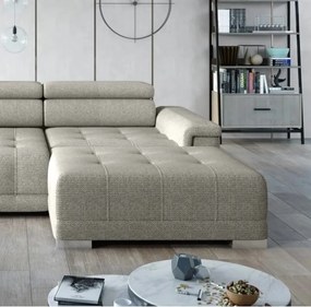 Narożnik CAMPO S z elektryczną regulacją siedziska Prawostronny w tkaninie MEMPHIS 04 WERSAL