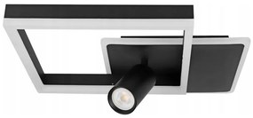 LED Lampa sufitowa LED/38W/230V + 1xGU10/30W czarna