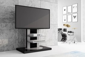 Obrotowy stolik RTV z półkami i uchwytem na telewizor Roma 2 Hubertus