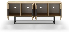 Szafka pod TV w dekorze dębu 140x55 cm Titan – Marckeric