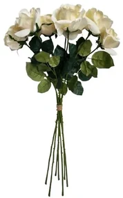 Bukiet róż kremowy, 7 szt., wys. 70 cm