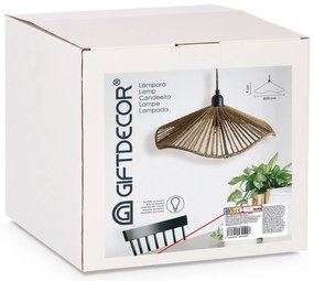 Lampa sufitowa VELTO pleciony klosz, 35 cm