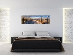Obraz - Droga na plażę Morza Północnego, Holandia (170x50 cm)