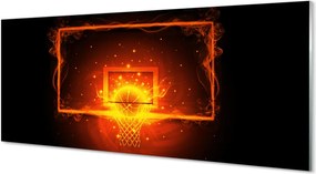 Szklany Panel Ognisty Rzut do Kosza