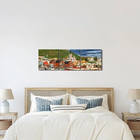 Obraz - Húsavík (z zegarem) (90x30 cm)
