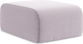 Pufa - z tkaniny welwetowej - lawendowy - LANI
