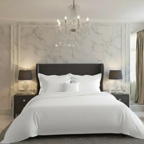 Kvalitex Pościel satynowa Luxury Collection biały, 140 x 200 cm, 70 x 90 cm