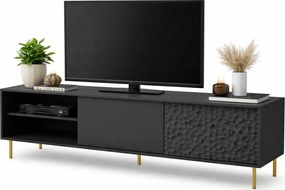 Czarna szafka pod telewizor 180 cm T7-G72